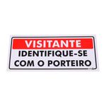 Placa-de-Sinalizacao-VISITANTE-IDENTIFIQUE-SE-COM-O-PORTEIRO-Ref-PS232-ENCARTALE