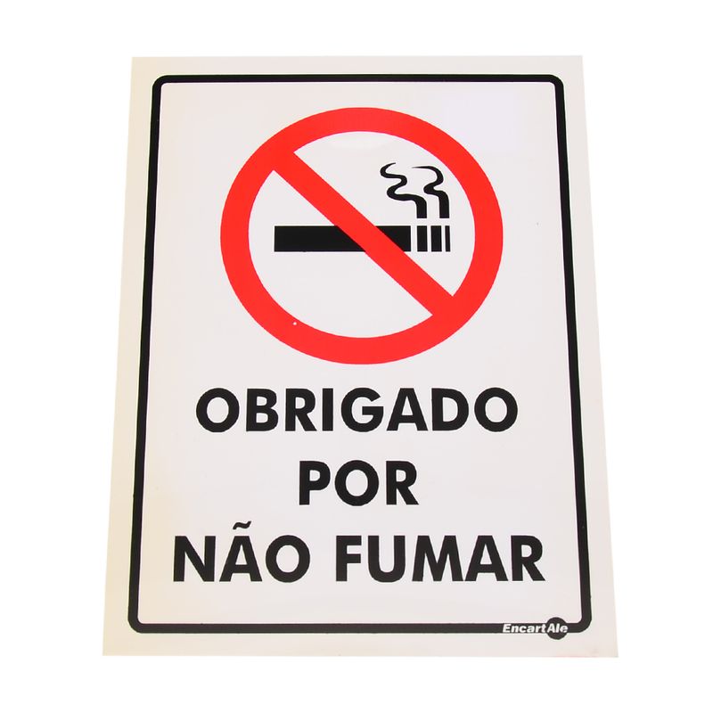 Placa-de-Sinalizacao-OBRIGADO-POR-NAO-FUMAR-Ref-PS-252-ENCARTALE