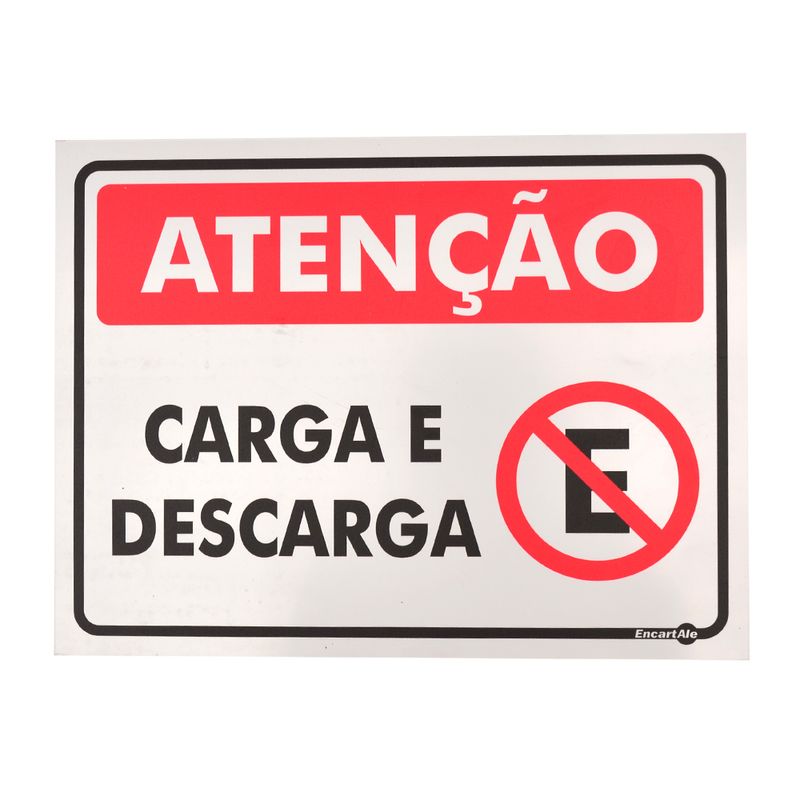 Placa-de-Sinalizacao-ATENCAO-CARGA-E-DESCARGA-Ref-PS522-ENCARTALE