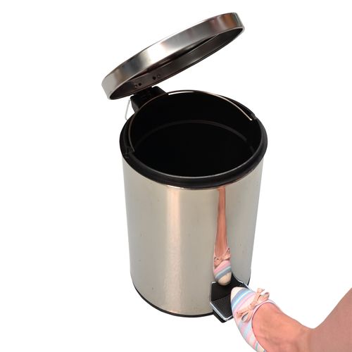 Lixeira de Aço Inox 12 Litros GORILLAZ