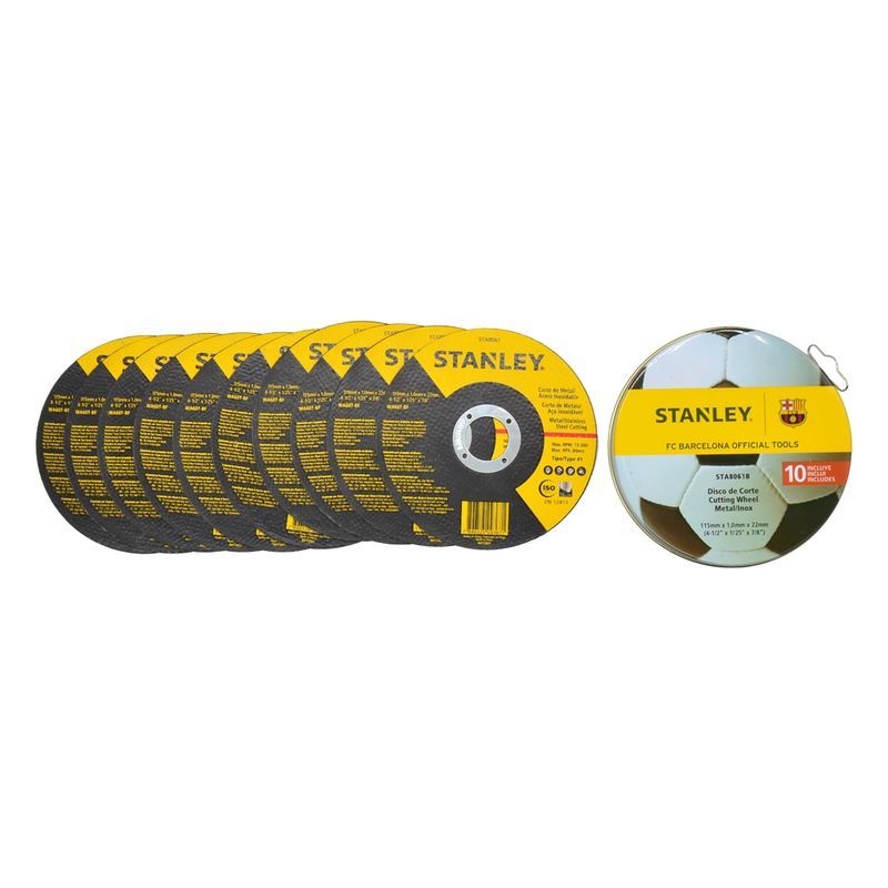 Disco-de-Corte-115x-1x-22mm-com-10-Unidades-Ref-STA8061B-STANLEY