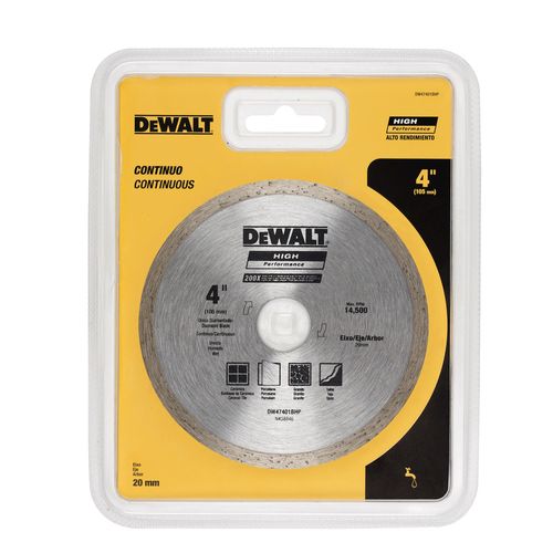 Disco Diamantado 4pol Contínuo Ref DW47401 DEWALT