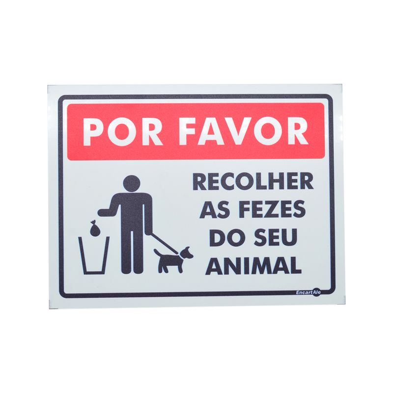 Placa-de-Sinalizacao-150x200mm---POR-FAVOR-RECOLHER-AS-FEZES-DO-SEU-ANIMAL---ENCARTALE-
