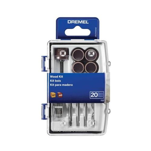 Kit Acessórios para Madeira com 20 peças ACCS 26150733AB DREMEL
