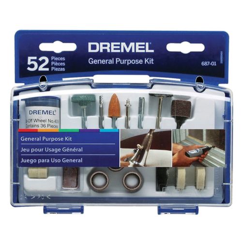 Kit Acessório para retifica 687 uso geral com 52 peças 26150687AA DREMEL