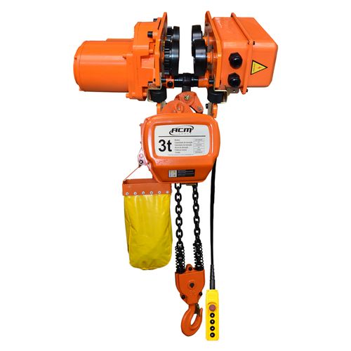 Talha Elétrica 3Ton X 6Mts com Troley 220v CHT3000/6 ACM TOOLS