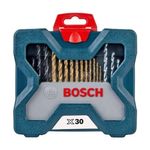 Kit-de-Acessorios-Brocas-e-Bits-X-Line-com-30-pecas-com-Maleta-BOSCH