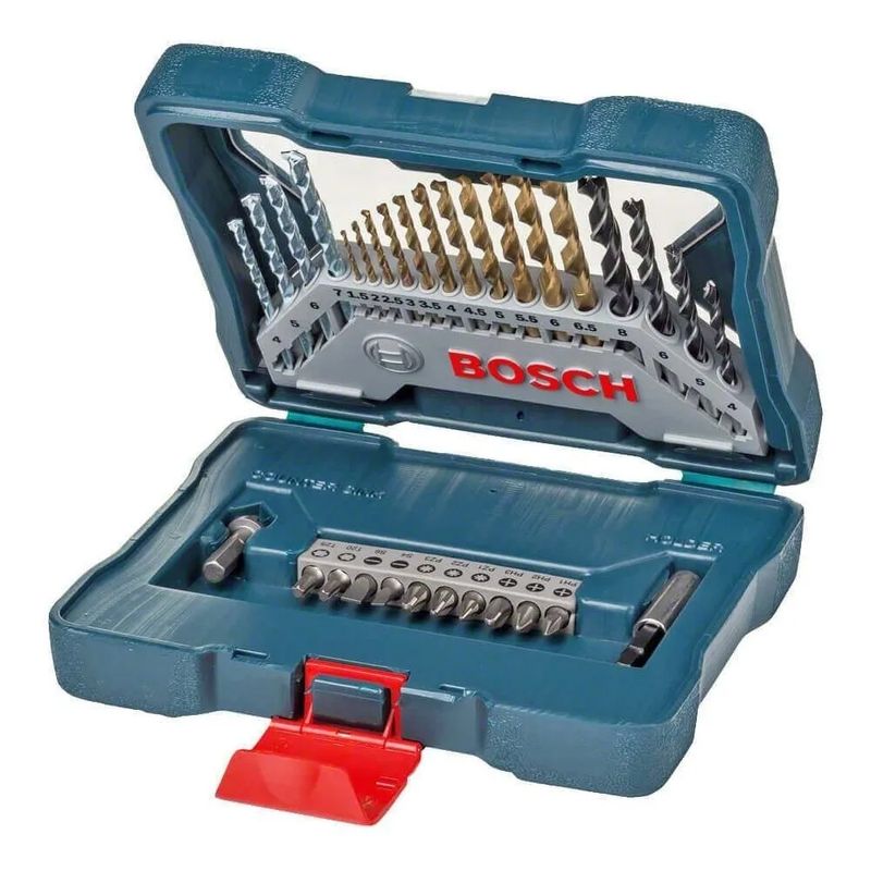 Kit-de-Acessorios-Brocas-e-Bits-X-Line-com-30-pecas-com-Maleta-BOSCH