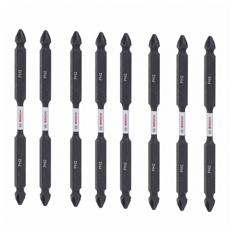 Jogo-de-Bits-Ponta-Dupla-para-parafusar-PH2-PZ2-110mm-Impact-Control-Bosch-
