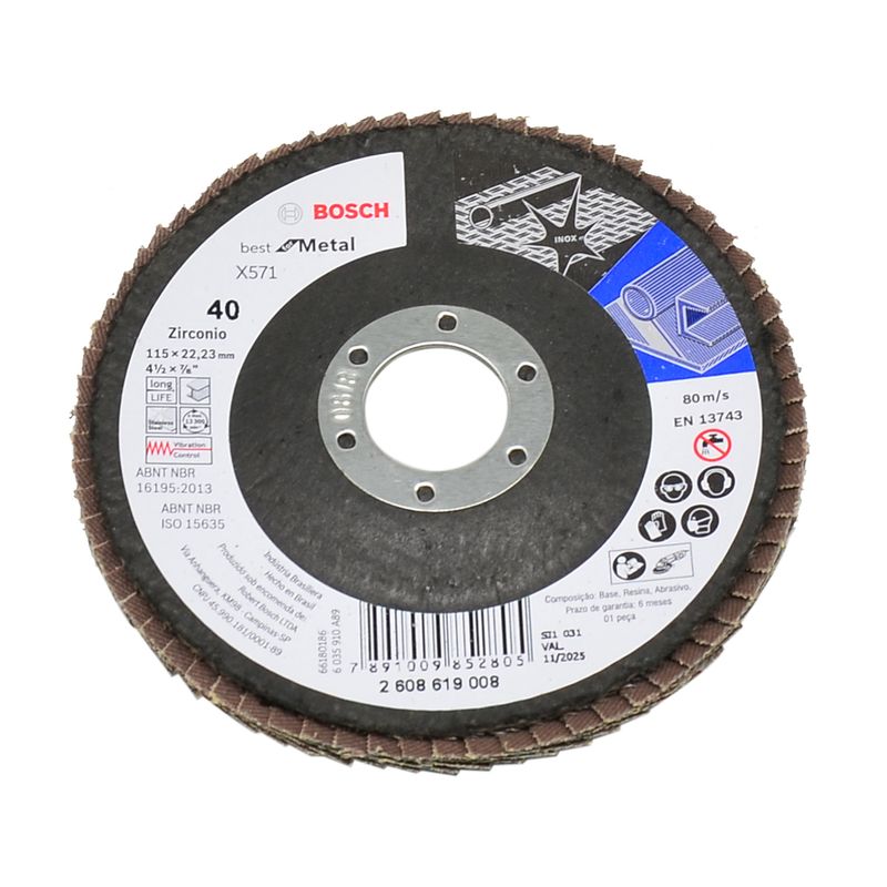 Disco-Flap-Curvo-Best-for-Metal-115mm-GR40-BOSCH-