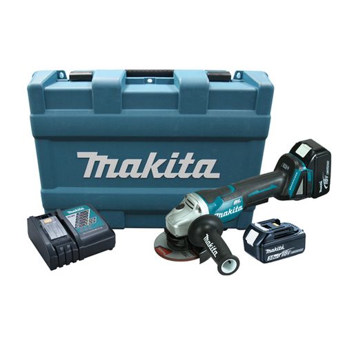 Esmerilhadeira Angular 4.1/2" Bateria 18v 220V DGA455RFE Makita