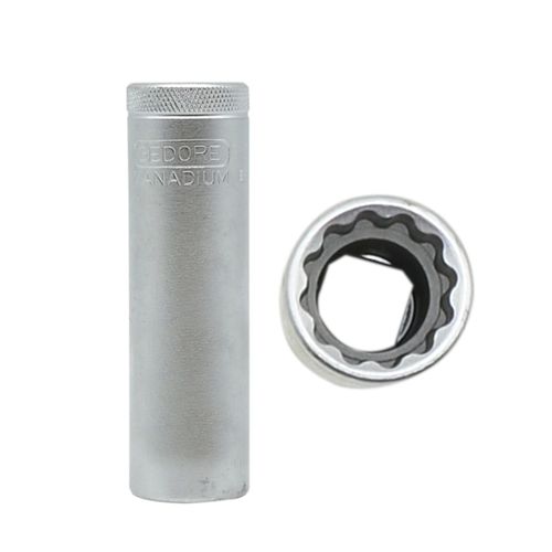 Soquete com 1/2X17MM Estriado LONGO D19L 015703 GEDORE