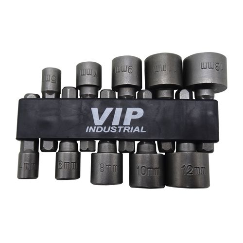 Jogo soquete canhão 10 Peças de 4 a 13mm VIP INDUSTRIAL