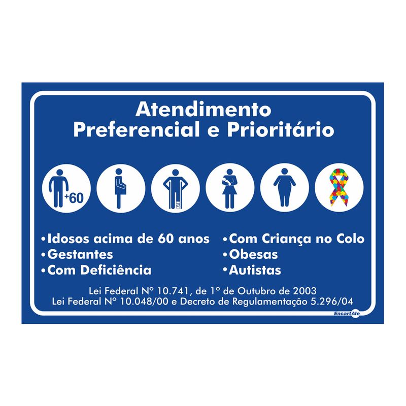 Placa-de-Sinalizacao-20x30cm-ATENDIMENTO-PRIORITARIO-PS780-ENCARTALE-