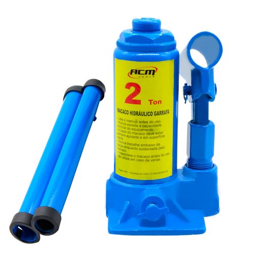 Macaco Hidráulico Garrafa 2Ton ACM TOOLS