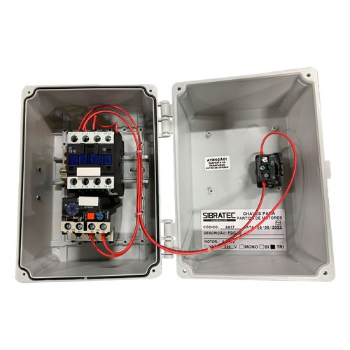 Chave de partida direta 3CV TRIFÁSICA 220V SIBRATEC