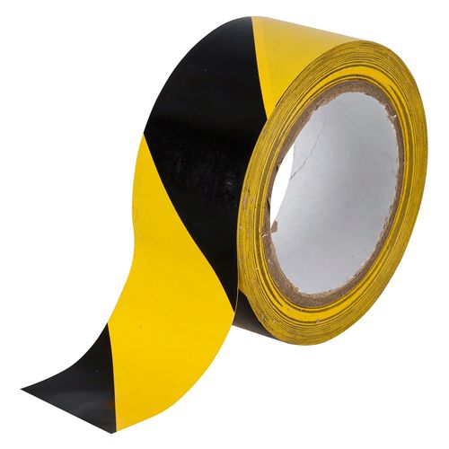 Fita demarcação adesiva Amarela/Preta 48MM X 14Metros NORTON