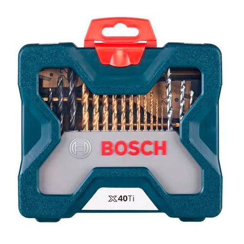 Jogo de Pontas e Brocas em Titanio X-LINE Com 40Peças BOSCH