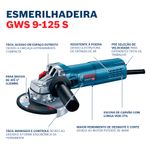 Esmerilhadeira-angular-5pol-900W-127V-GWS-9-125-BOSCH