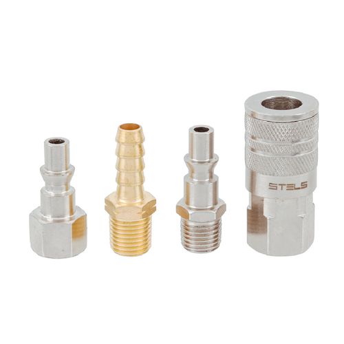 Jogo de Conectores com Engate Rapido e Rosca 1/4 NPT 5701655 STELS