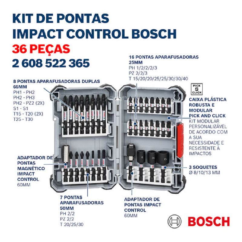 Jogo-Pontas-e-Soquetes-IMPACT-CONTROL-Com-36-Pecas-BOSCH