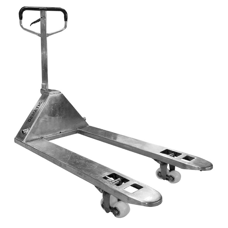 Carro-Hidraulico-2Ton-Rodas-Tanden-Aco-Inox-BFE-DEMATIC-RECONDICIONADO-
