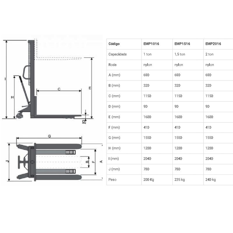 Empilhadeira-Manual-2Ton-X-160M-EMP2016-BOVENAU