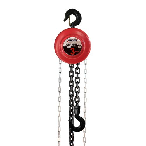Talha Manual Redonda 3Ton x 3Mts TMC3000/3R ACM TOOLS