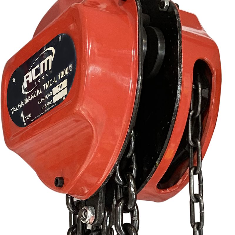 Talha-Manual-1Ton-x-3Mts-TMC1000-3L-ACM-TOOLS