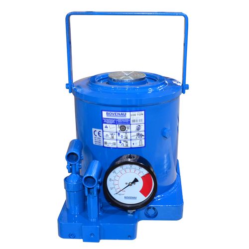 Macaco Hidráulico Garrafa 100Ton uso industrial linha pesada MT-100 100100RP BOVENAU