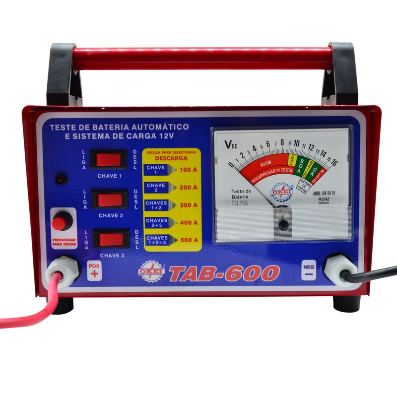 Teste-Analisador-de-Bateria-Automatico-TAB-600SC-Okei