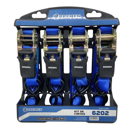 Kit Catraca com Fivela para Amarração com 4 peças 6202 BREMEN