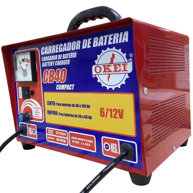Carregador-Bateria-40A-12V-CB-40-COMPACT-OKEI-