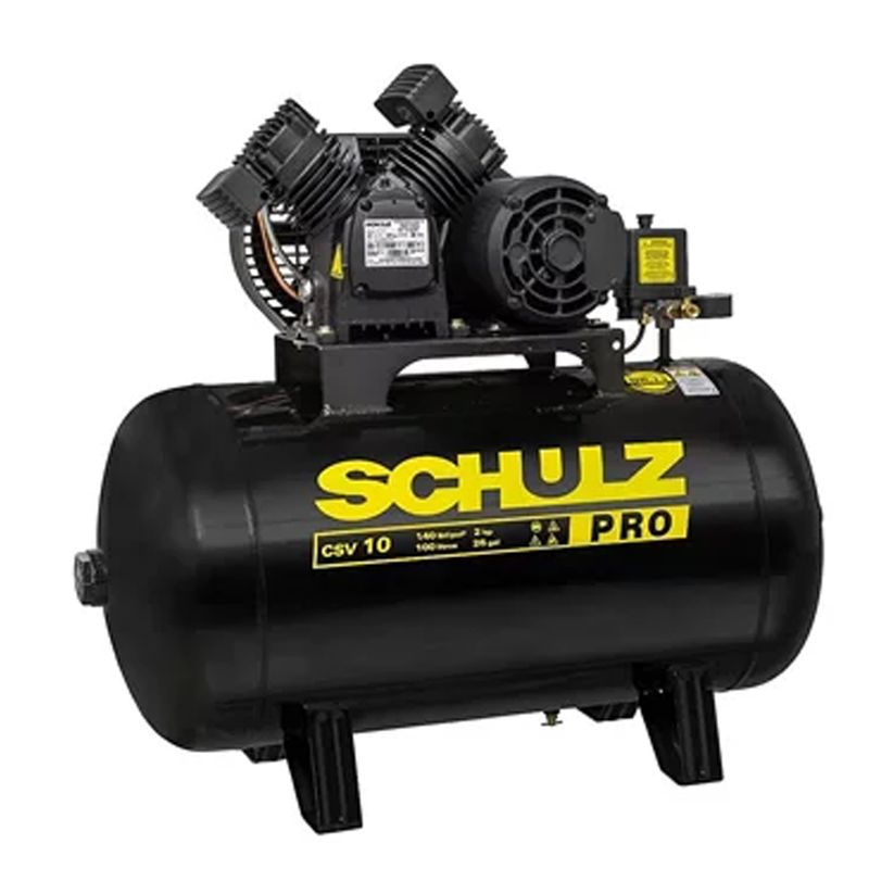 Compressor-Ar-CSV-PRO-10-110L-2HP-2P-TRIFASICO-220-380V-SCHULZ