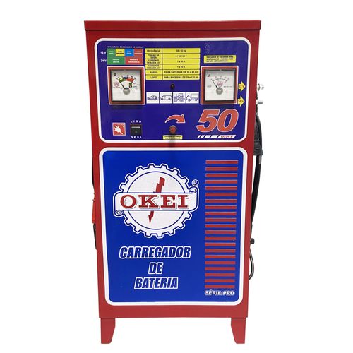 Carregador de Bateria  50a 12v / 25a 24v Cb-50/24 Okei