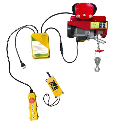 Talha Elétrica 600Kg/1200Kg 220V 12M/6M com Troley Elétrico com controle remoto PAT1200-2R ACM TOOLS