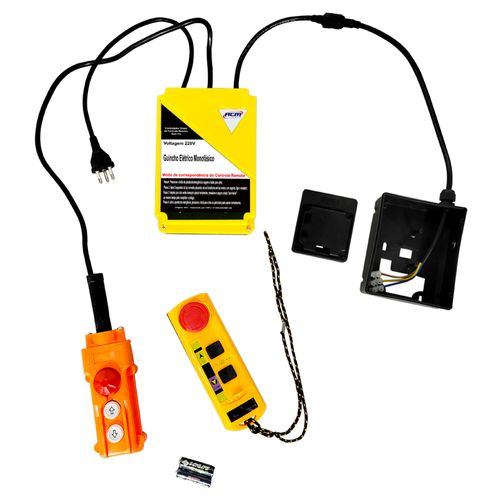 Controle Remoto Completo para Guinchos GE1500 RCGE1500 ACM TOOLS