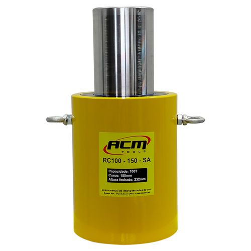 Cilindro Hidráulico 100Ton SIMPLES AÇÃO RC100150SA ACM TOOLS