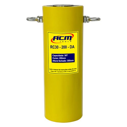 Cilindro Hidráulico 30Ton Dupla Ação RC30-200-DA  ACM TOOLS