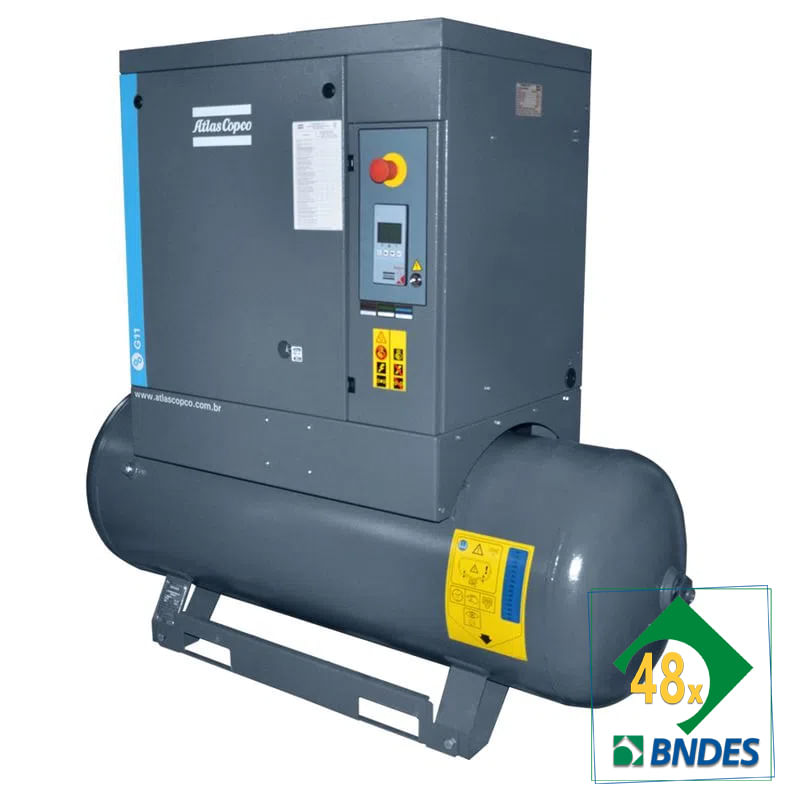 Compressor-Ar-Parafuso-G11-125AP-TM265L-380V-60HZ-ATLAS-COPCO