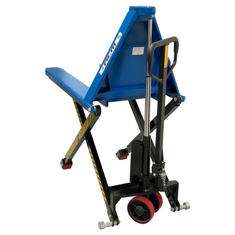 Carro-Hidraulico-Paleteira-Pantografica-Manual-1Ton-largo-TP1000-POLIURETANO-ACM-TOOLS