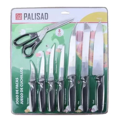 Jogo de facas para cozinha 8Peças 7914355 PALISAD