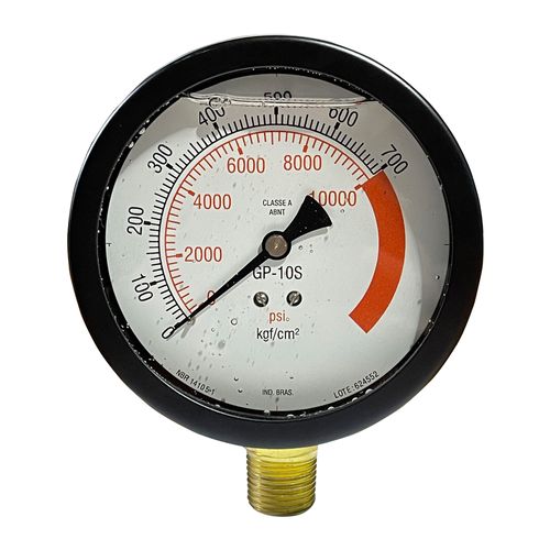 Manometro 0 A 700 BAR CM2 GP10S Com GLICERINA para CILINDRO NACIONAL