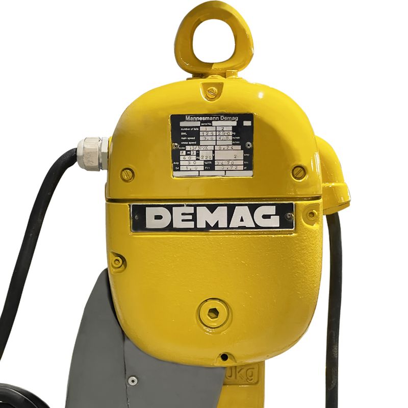 Talha-Eletrica-250Kg-x-4Mts-Fixa-PK1N2-DEMAG-RECONDICIONADO