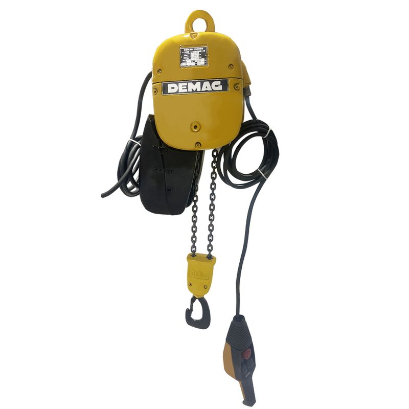 Talha-Eletrica-500Kg-x-4Mts-Fixa-PK2N2-DEMAG-RECONDICIONADA