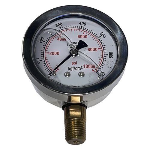 Manômetro de 0 á 700 Kgf/m² rosca 1/4pol com glicerina PROSTEC