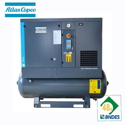 Compressor de Ar Parafuso G11 125AFF TM265L 220V/60HZ ATLAS COPCO
