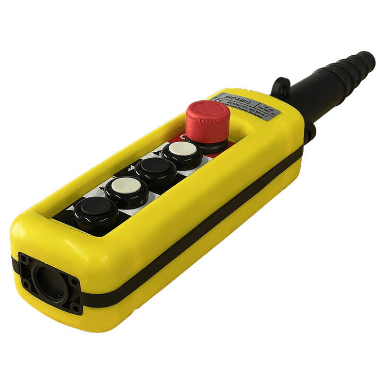 Botoeira-Completa-para-Talhas-com-Troley-Eletrico-2-Velocidades-4-Botoes-1-Botao-de-Emergencia-ACM-TOOLS