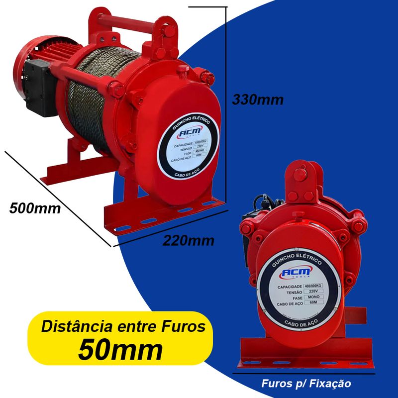 Guincho Eletrico 800Kg com 60Mts Cabo de Aco GE800-1 60 ACM Tools -8-.jpg