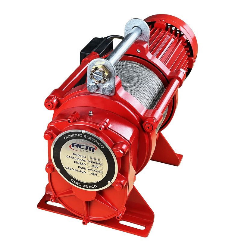 Guincho-Eletrico-Fixo-1Ton-x-60Mts-220V-GE1000C-60-ACM-TOOLS